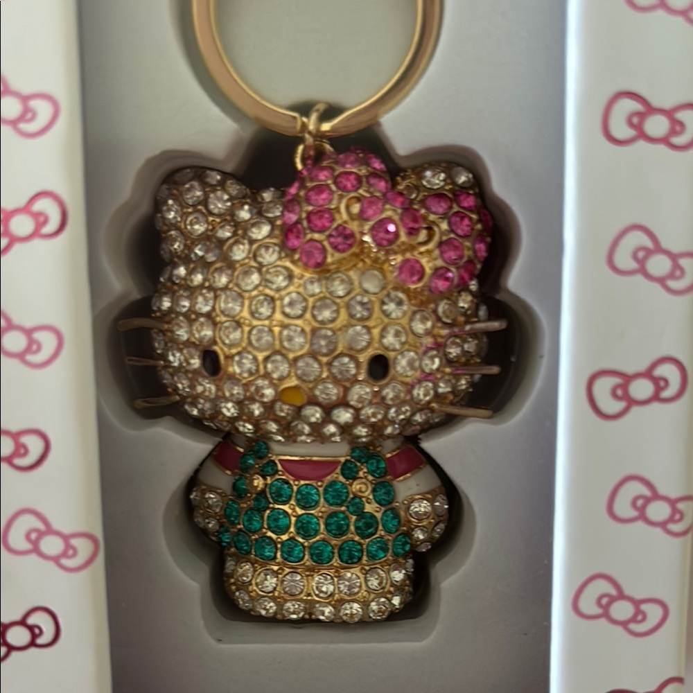 Hello Kitty Rhinestone Bag charm /Keychain - Picture 7 of 8